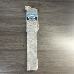 Camp Dynamo Wool Blend Socks Gray Over the Calf Vintage 1980s USA Size 10-13